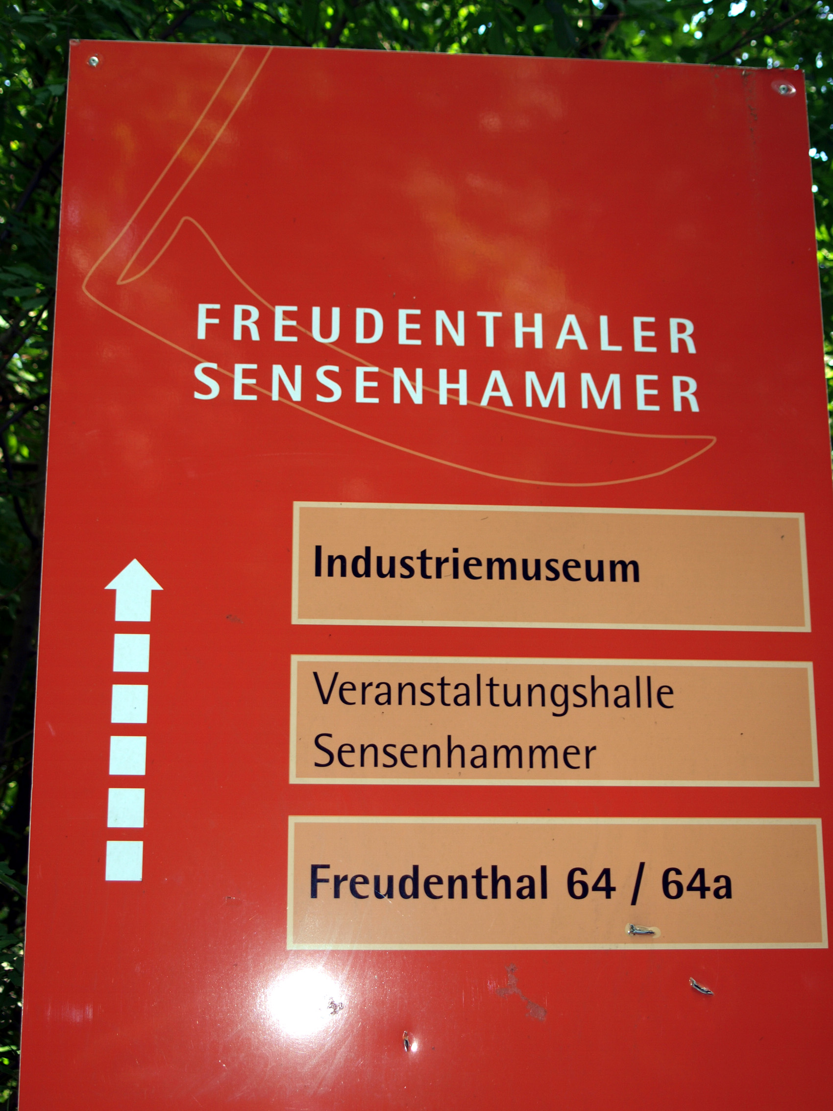 Freudentahler Sensenhammer Schild